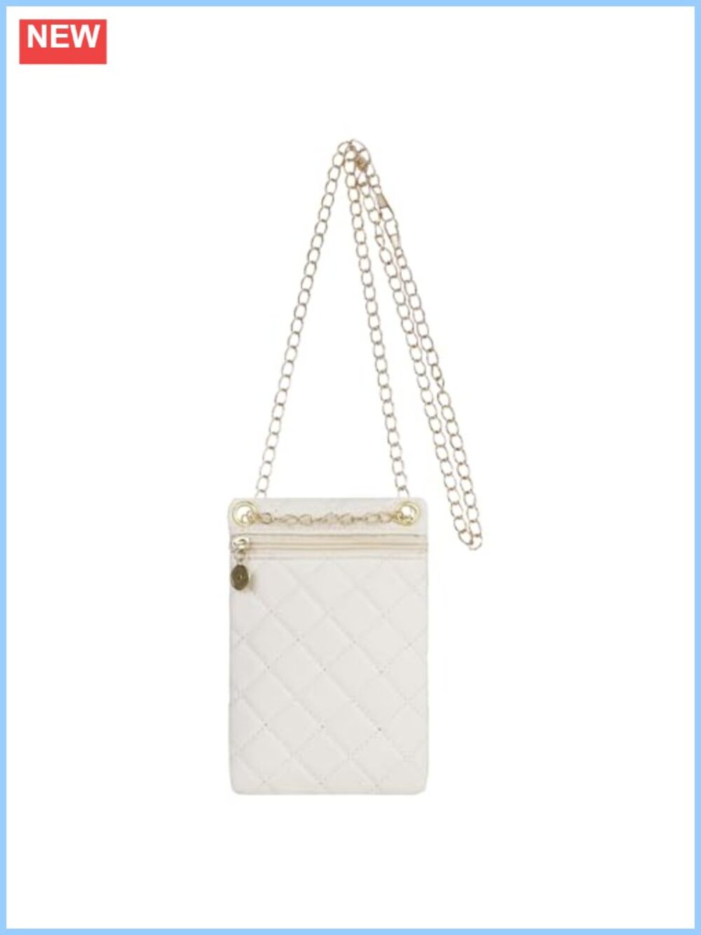 Quilted Crossbody Phone Purse With Adjustable Strap